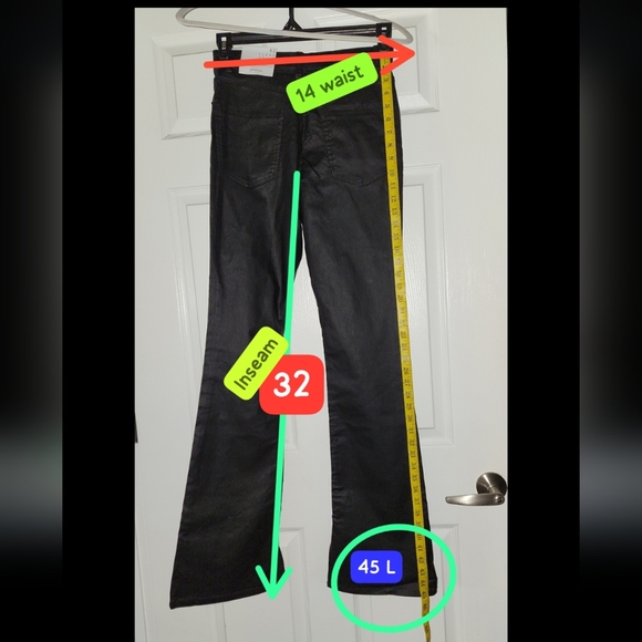 Flared Coated Trousers  👖 - Picture 2 of 8